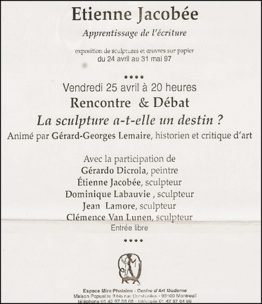 rencontre débat TAILLE 1024x768px 72dpi GIMP-COLOR RECADRE CORRIGÉ 'la sculpture a-t-elle un destin 25.04.1997 (1) - Copie